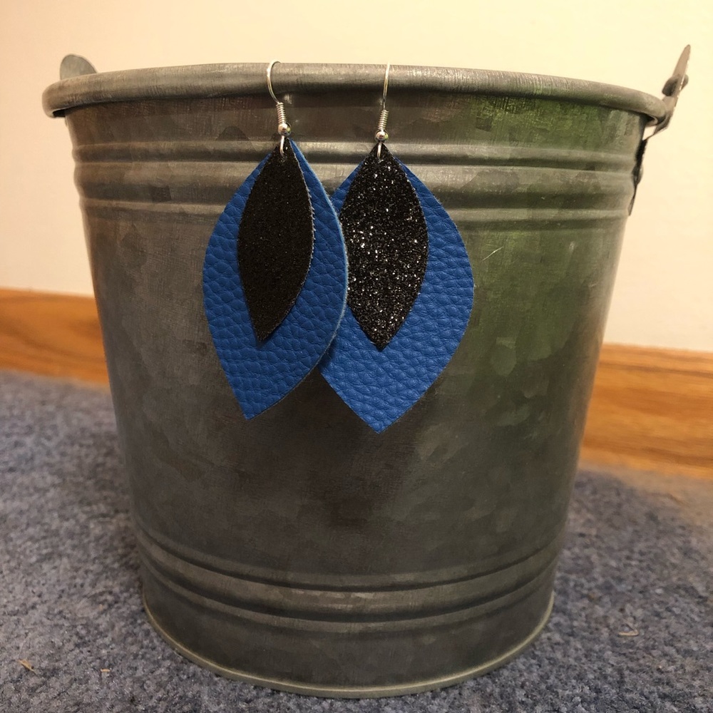 Faux Leather Earrings